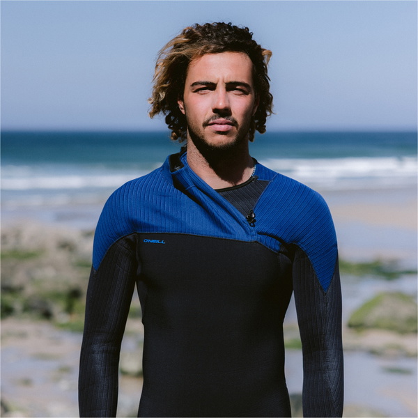 2025 O'Neill Mens Hyperfreak Comp 4/3mm Zipless Wetsuit 4971 - Black / Twilight Blue